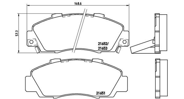 MAGNETI MARELLI Piduriklotsi komplekt,ketaspidur 363700428026